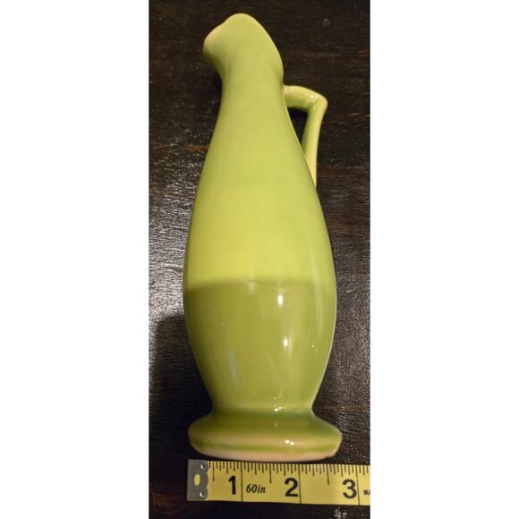Shawnee Vintage Lime Green Ceramic Pitcher Vase USA 1168 Mid Century Modern - Picture 6 of 6